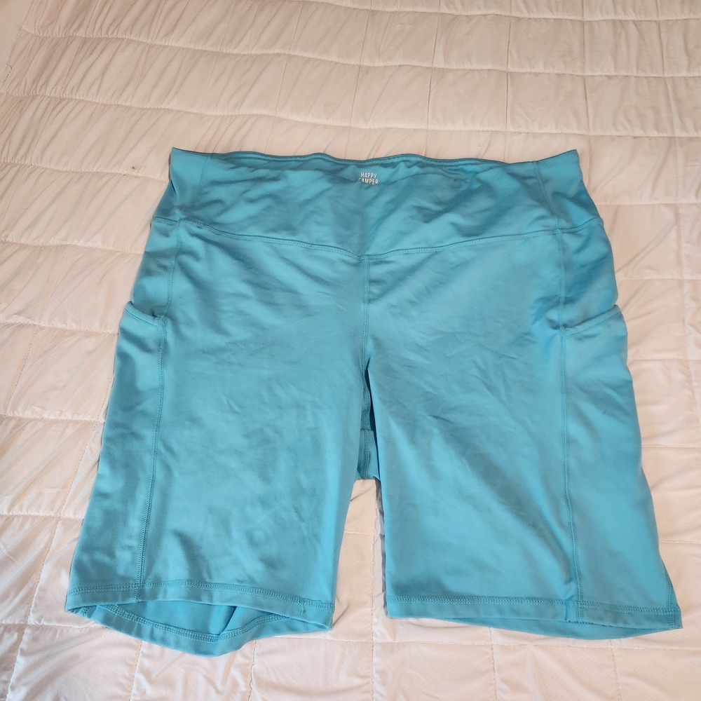 Torrid Happy Camper Blue Shorts